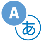 Blue Translation and localization services icon