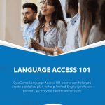 CyraCom Language Access 101 Course Badge Blue