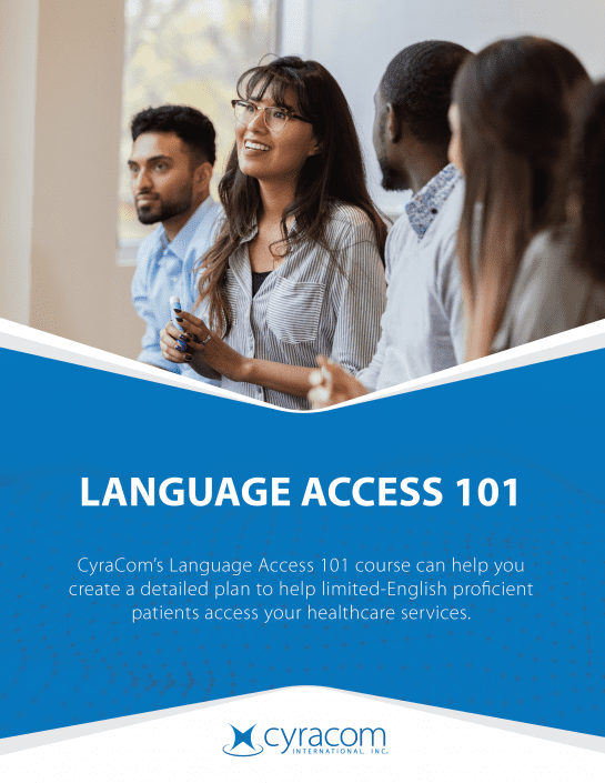 CyraCom Language Access 101 Course Badge Blue
