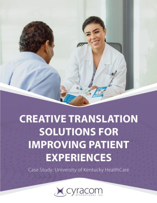 Creative Translation Solutions for Improving Patient Experiences